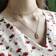 Mirror Design Net Red Necklace Necklace