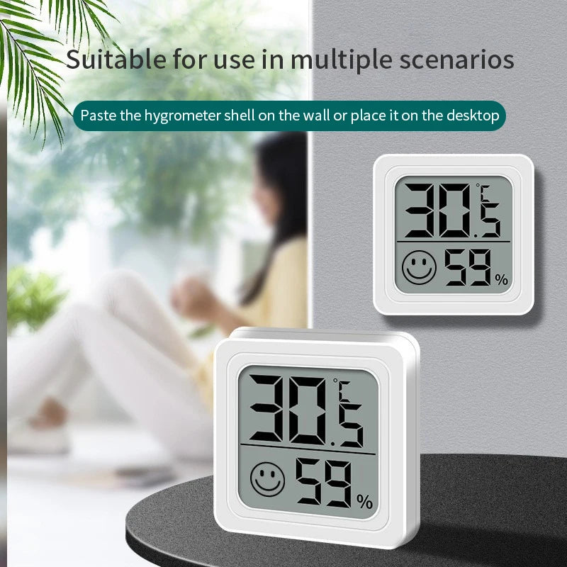 LCD Digital Thermometer Hygrometer Indoor Room Electronic Temperature Humidity Meter Sensor Gauge Weather Station For Home 