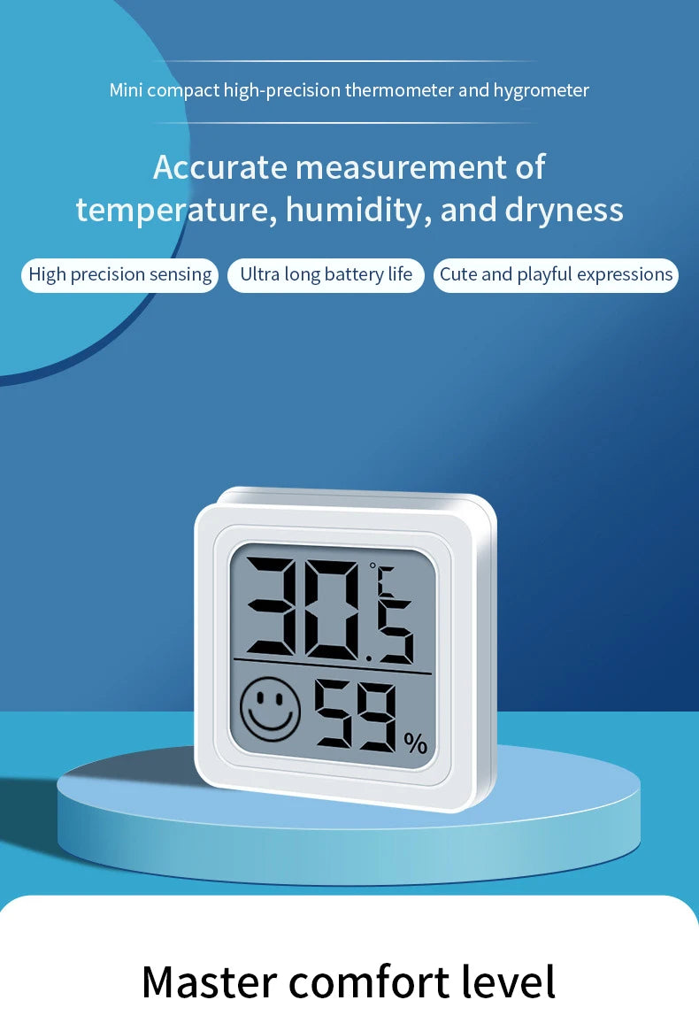 LCD Digital Thermometer Hygrometer Indoor Room Electronic Temperature Humidity Meter Sensor Gauge Weather Station For Home 