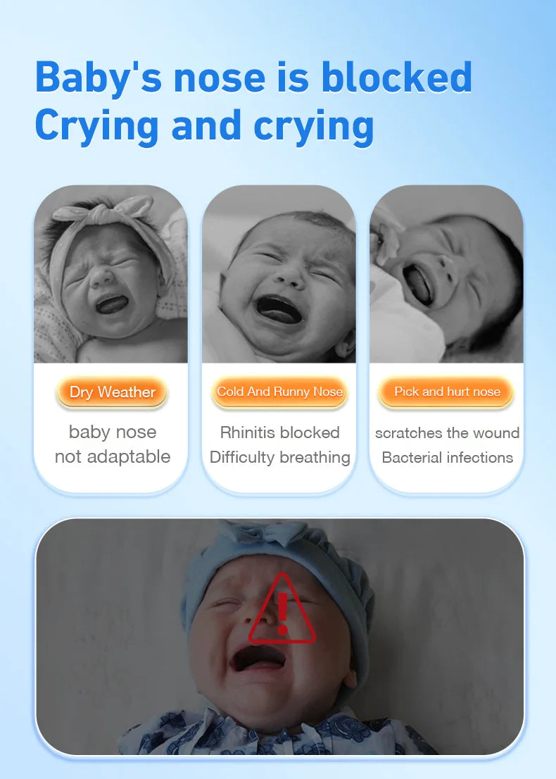 MAMIJOY Baby Nasal Aspirator Electric Nose Cleaner with Built-In Music & Night Light Rechargeable Nose Booger Sucker for Babies