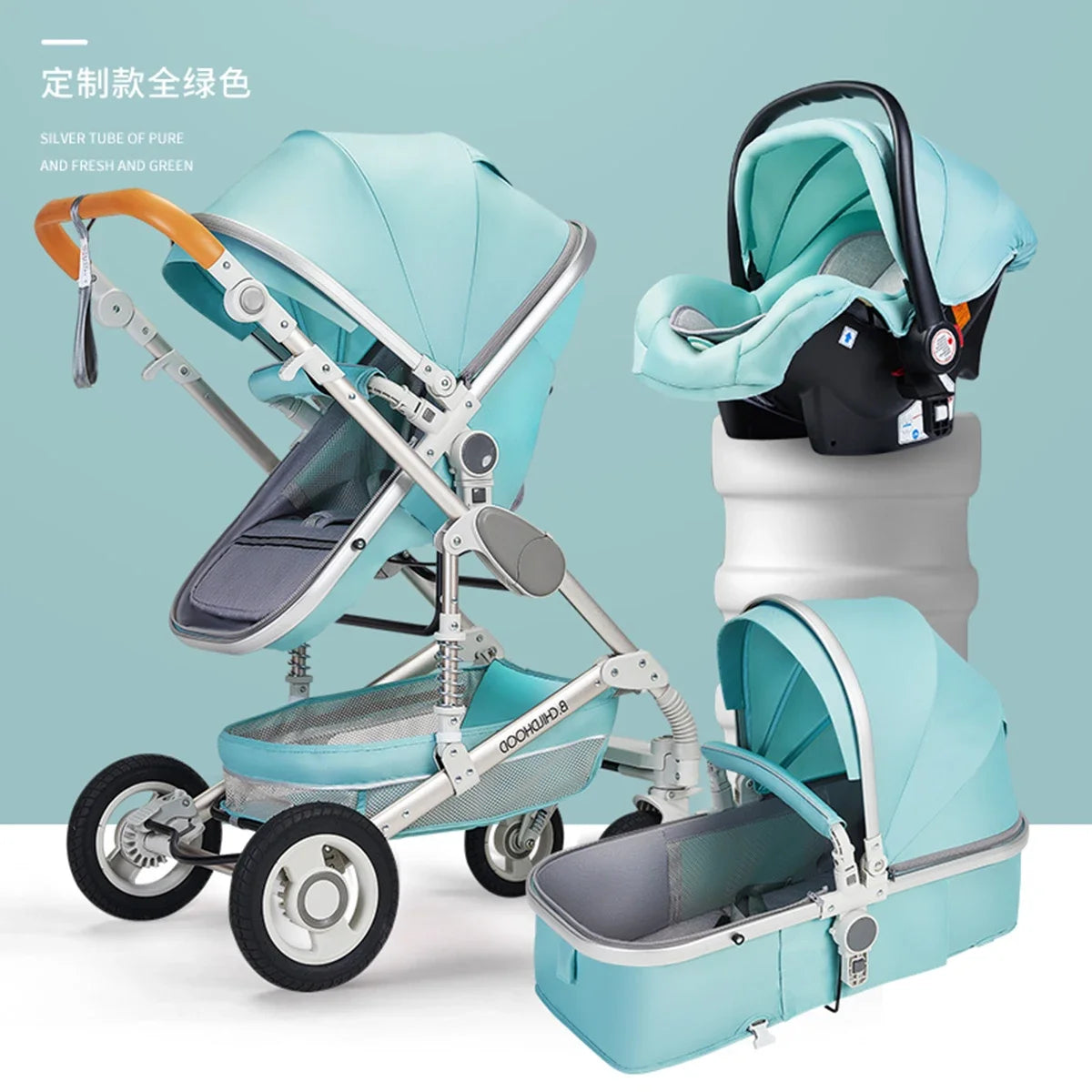Baby stroller 3 in 1 stroller folding two-sided child four seasons kinderwagen baby carriage high landscape Newborn Travelling
