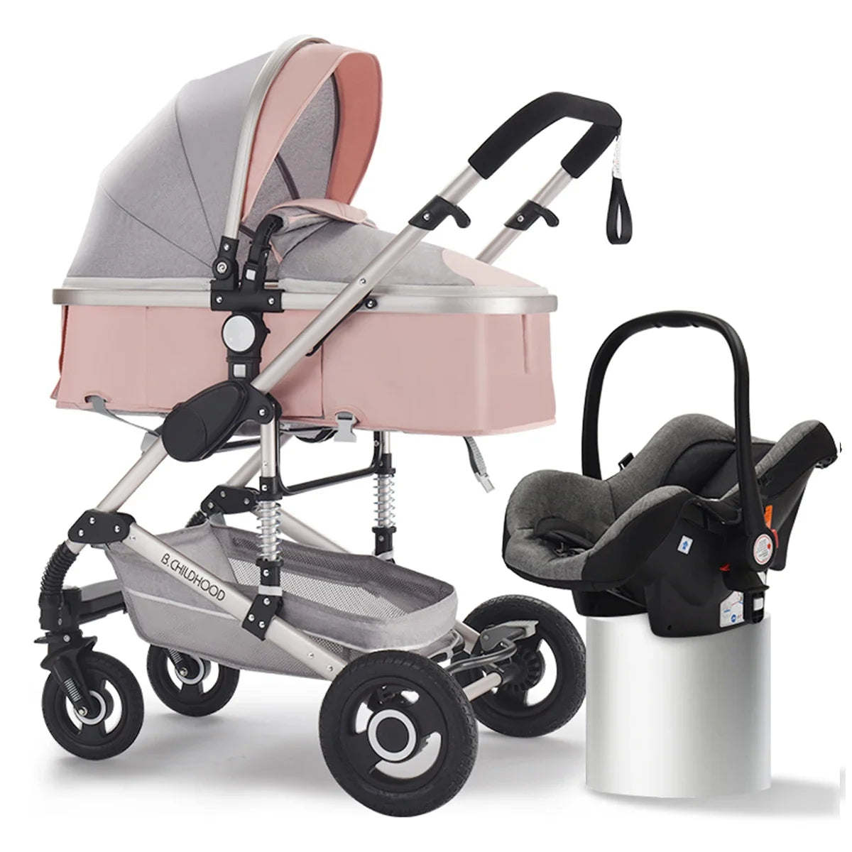 Baby stroller 3 in 1 stroller folding two-sided child four seasons kinderwagen baby carriage high landscape Newborn Travelling