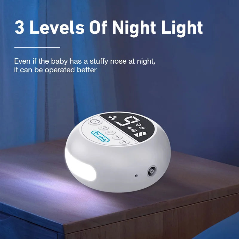 MAMIJOY Baby Nasal Aspirator Electric Nose Cleaner with Built-In Music & Night Light Rechargeable Nose Booger Sucker for Babies