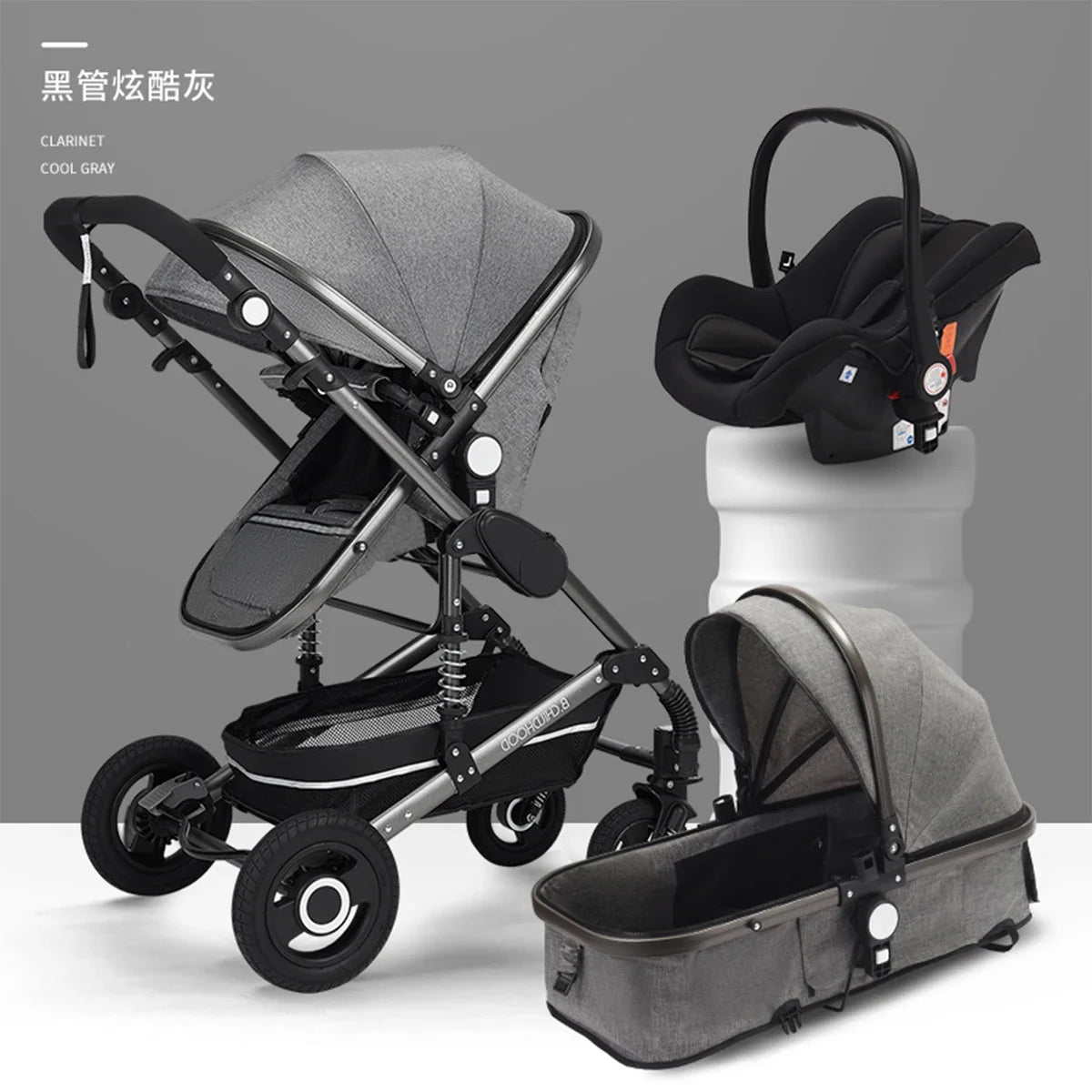 Baby stroller 3 in 1 stroller folding two-sided child four seasons kinderwagen baby carriage high landscape Newborn Travelling