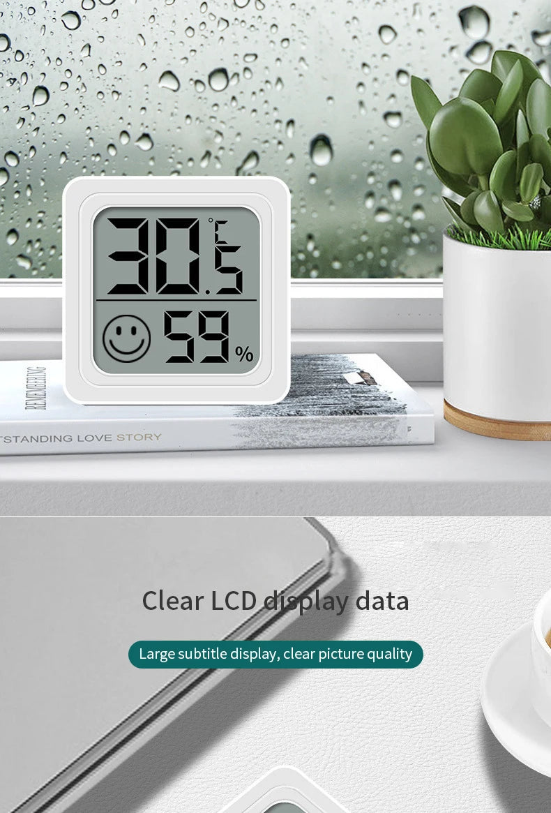LCD Digital Thermometer Hygrometer Indoor Room Electronic Temperature Humidity Meter Sensor Gauge Weather Station For Home 