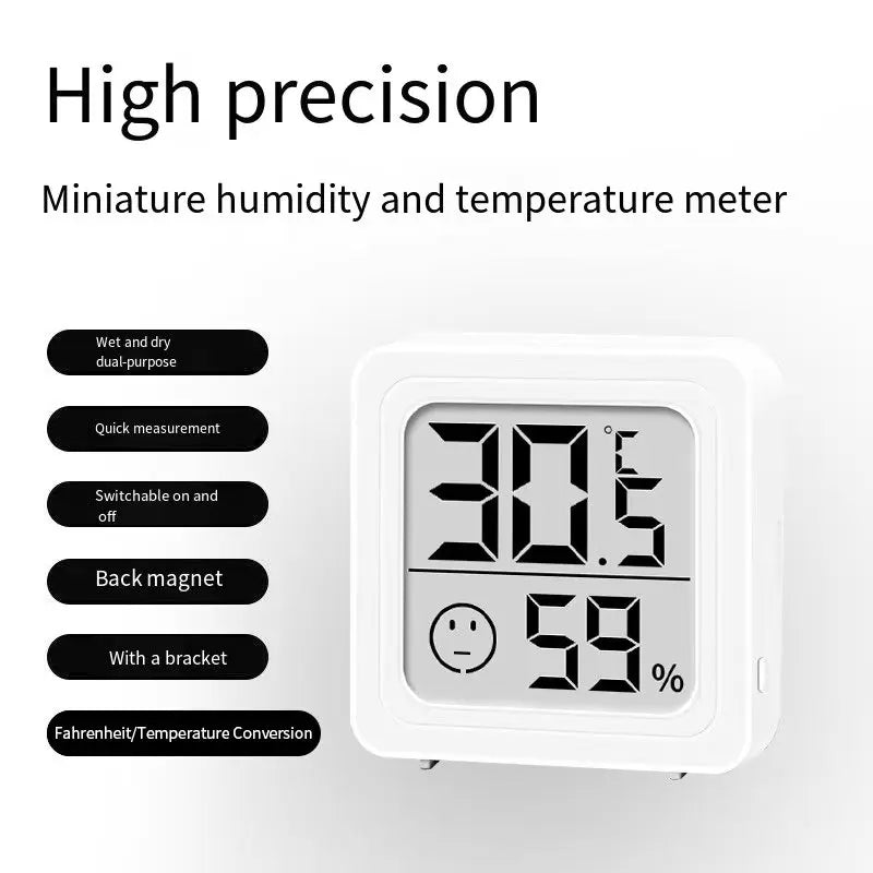 LCD Digital Thermometer Hygrometer Indoor Room Electronic Temperature Humidity Meter Sensor Gauge Weather Station For Home ﻿