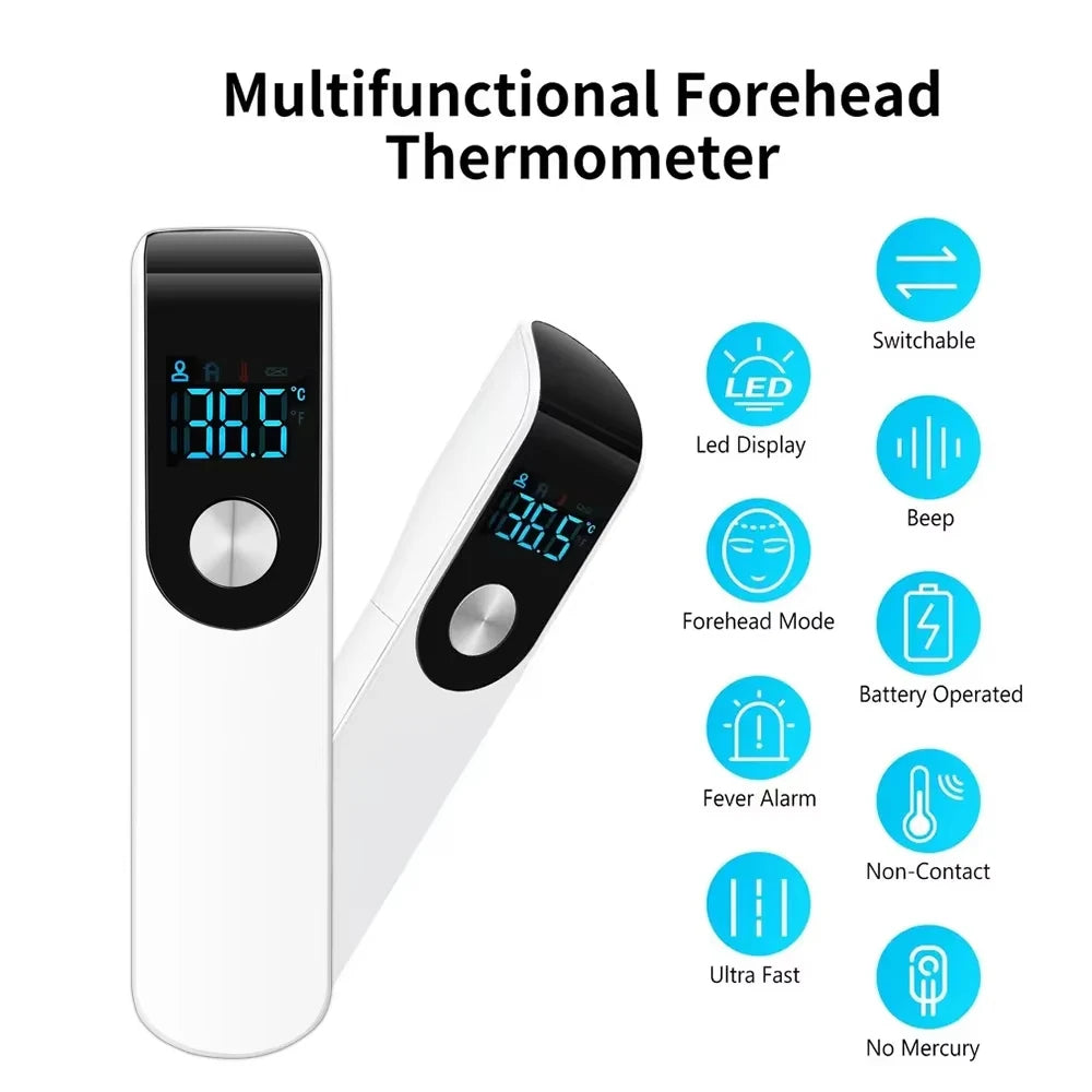 New Digital Infrared Thermometer | Non-Contact Medical-Grade | High Sensitivity | Celsius Display | With Humidity Meter