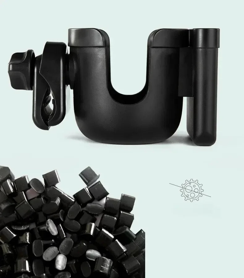 Baby Stroller Water Cup Bottle Holder Baby Stroller Accessories Multifunctional Baby Stroller Cup Holder 2-in-1 Phone Holder