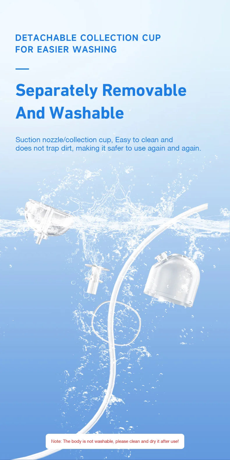 MAMIJOY  Baby Nasal Aspirator Electric Nose Cleaner with Built-In Music & Night Light Rechargeable Nose Booger Sucker for Babies