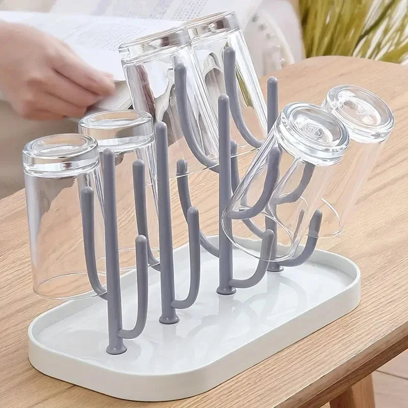 Baby Tree-shaped Milk Bottle Drain Rack, Dust-proof Milk Bottle Holder, Cup Drain Rack Easter Gift