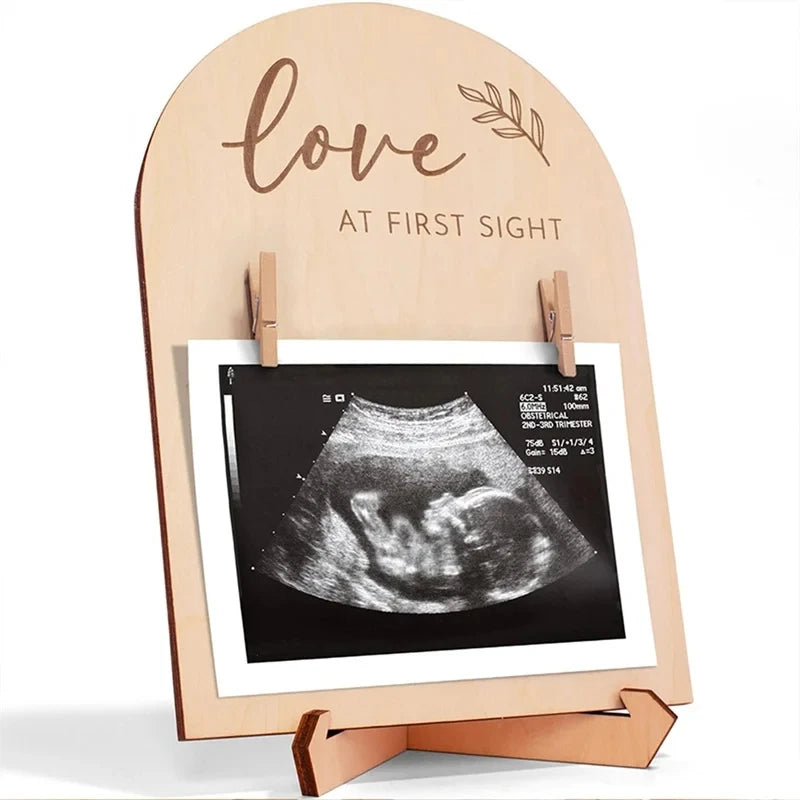 Baby Ultrasound Photo Frame Sonogram Picture Frame Pregnancy Gift Baby Announcement Keepsake For Couples New Moms Dady