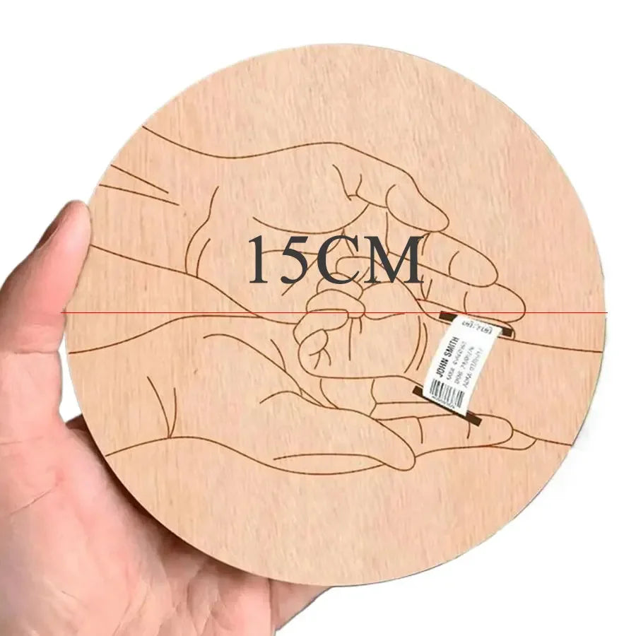 Baby Birth Wristband Wooden Commemorative Bracelet Display Bracelet Decoration Display Board Commemorative Card Baby Milestone