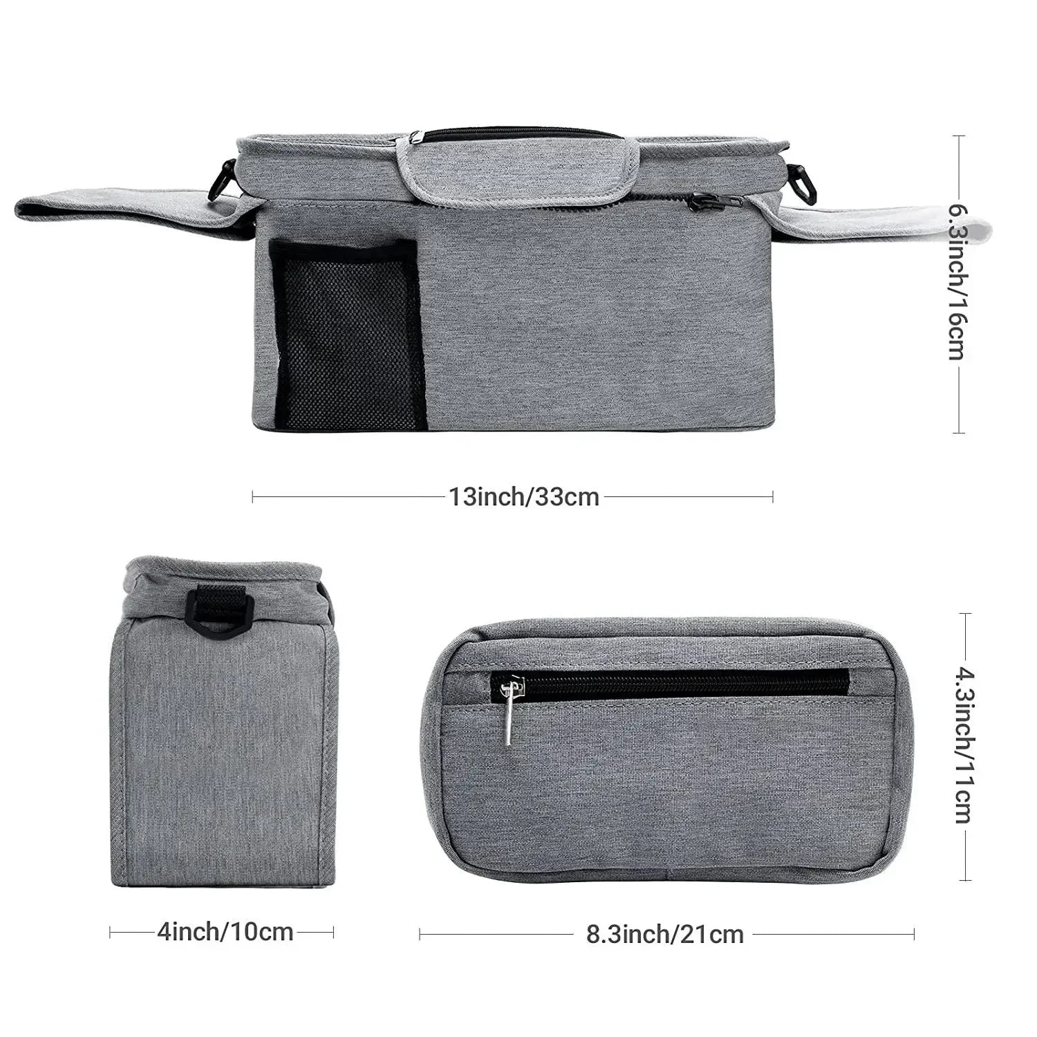 Baby Stroller Storage Large Capacity Travel Hanging Bag Mummy Bag Phone Bottle Holder Pram Diaper Bags Baby Stroller Accessories