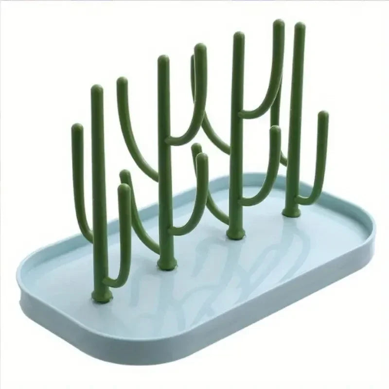 Baby Tree-shaped Milk Bottle Drain Rack, Dust-proof Milk Bottle Holder, Cup Drain Rack Easter Gift