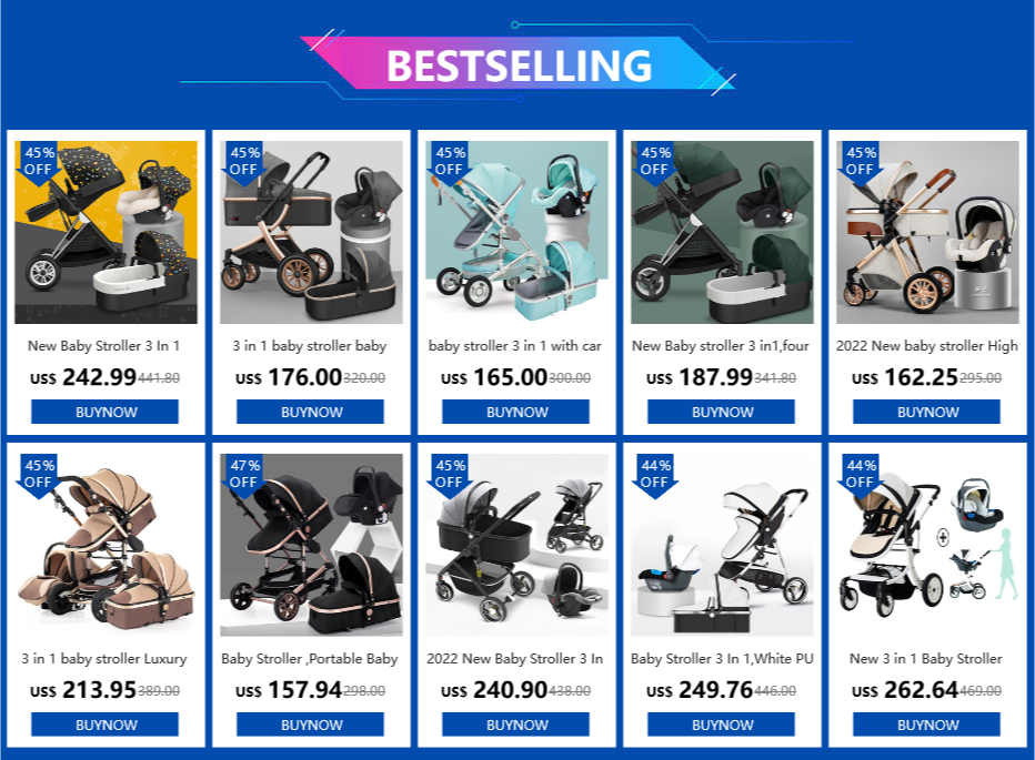 Baby stroller 3 in 1 stroller folding two-sided child four seasons kinderwagen baby carriage  high landscape Newborn Travelling