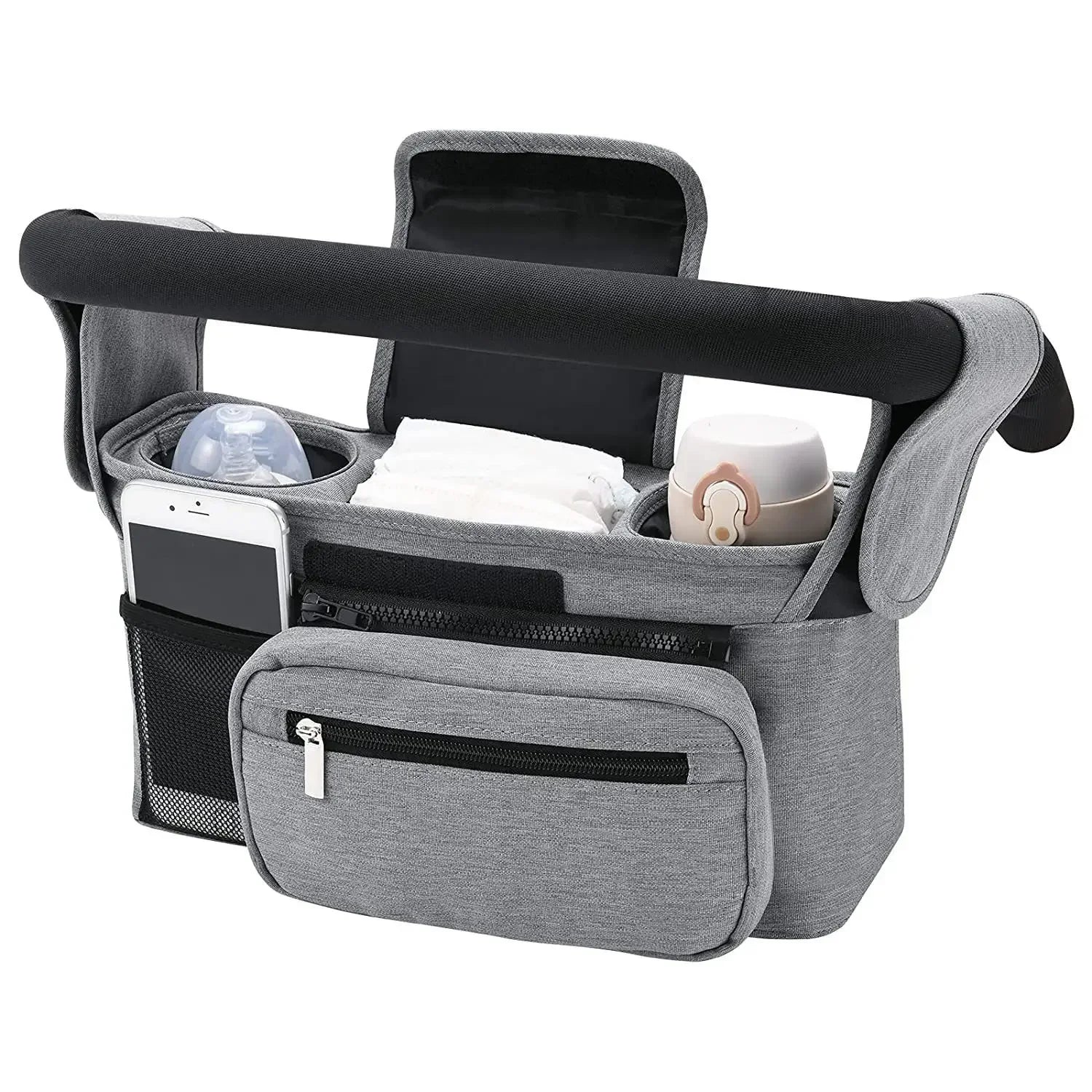 Baby Stroller Storage Large Capacity Travel Hanging Bag Mummy Bag Phone Bottle Holder Pram Diaper Bags Baby Stroller Accessories