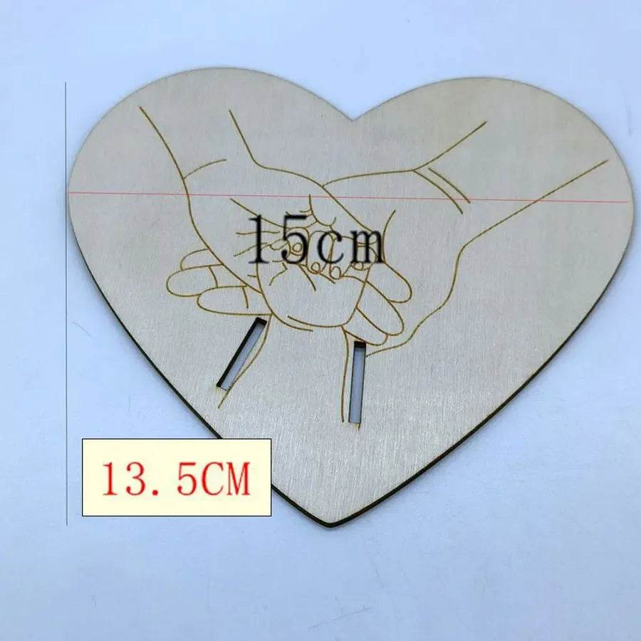 Baby Birth Wristband Wooden Commemorative Bracelet Display Bracelet Decoration Display Board Commemorative Card Baby Milestone