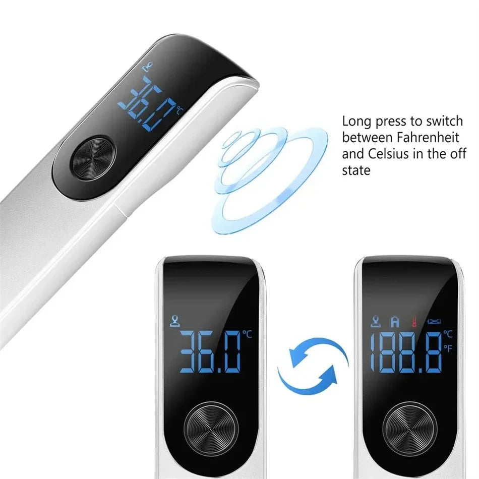 New Digital Infrared Thermometer | Non-Contact Medical-Grade | High Sensitivity | Celsius Display | With Humidity Meter